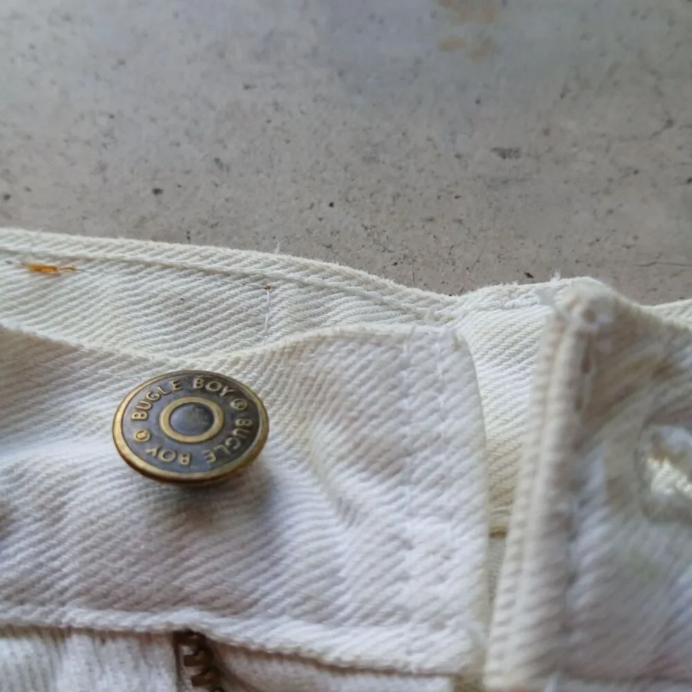 Bugle-boy Men's White and Cream Shorts